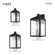  20531-04 - 1 Lt Black Outdoor Wall Lantern