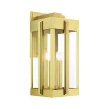  27716-08 - 4 Lt Natural Brass Outdoor Wall Lantern