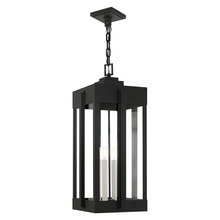  27720-04 - 4 Lt Black Outdoor Pendant Lantern