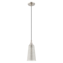  40647-91 - 1 Lt Brushed Nickel Mini Pendant