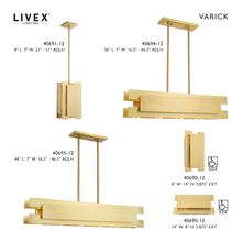 Livex Lighting 40691-12 - 1 Lt Satin Brass Mini Pendant