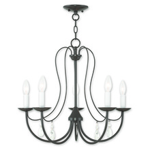  40865-92 - 5 Light English Bronze Chandelier