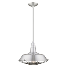  41184-66 - 1 Lt Brushed Aluminum Mini Pendant