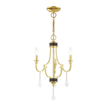  41273-02 - 3 Lt Polished Brass Mini Chandelier