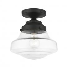  41291-04 - 1 Light Black Semi-Flush