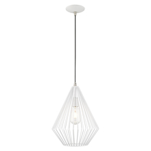  41325-03 - 1 Lt White Mini Pendant