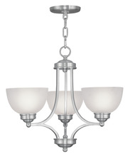  4213-91 - 3 Light Brushed Nickel Chandelier