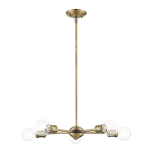  46135-01 - 5 Lt Antique Brass Chandelier