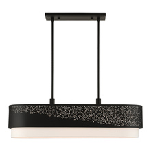  46258-04 - 6 Lt Black Linear Chandelier