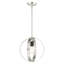  46413-91 - 1 Lt Brushed Nickel Pendant