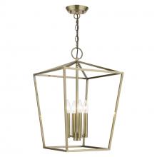  49434-01 - 4 Light Antique Brass Chandelier