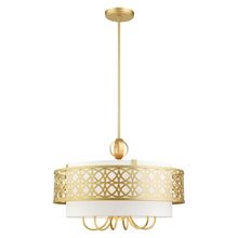  49866-33 - 7 Lt Soft Gold Pendant Chandelier