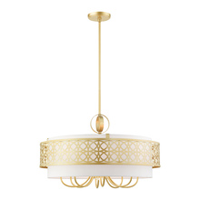  49867-33 - 9 Lt Soft Gold Pendant Chandelier