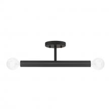  51139-04 - 2 Light Black Semi-Flush