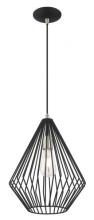  41325-04 - 1 Lt Black Mini Pendant