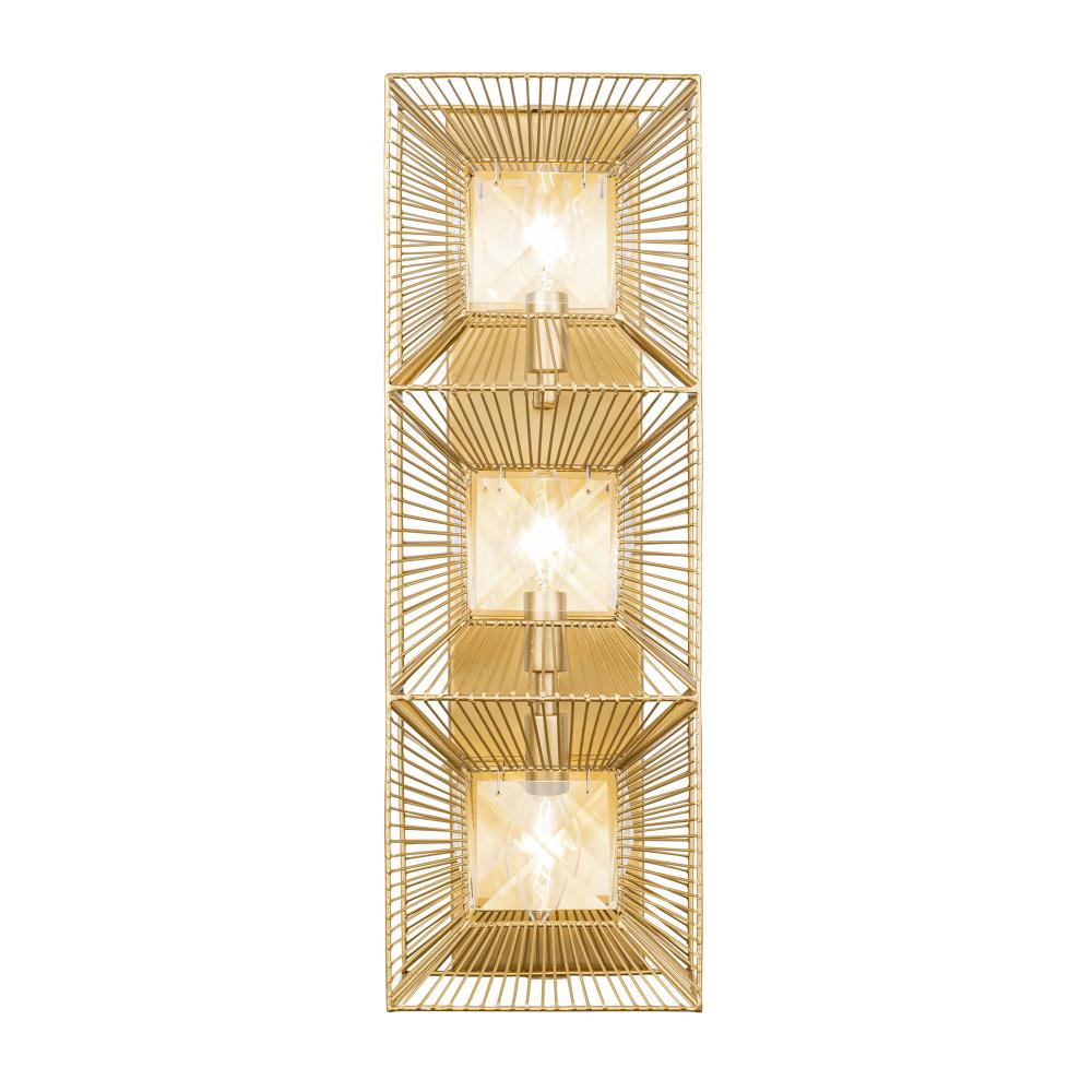 Arcade 3-Lt Sconce - French Gold
