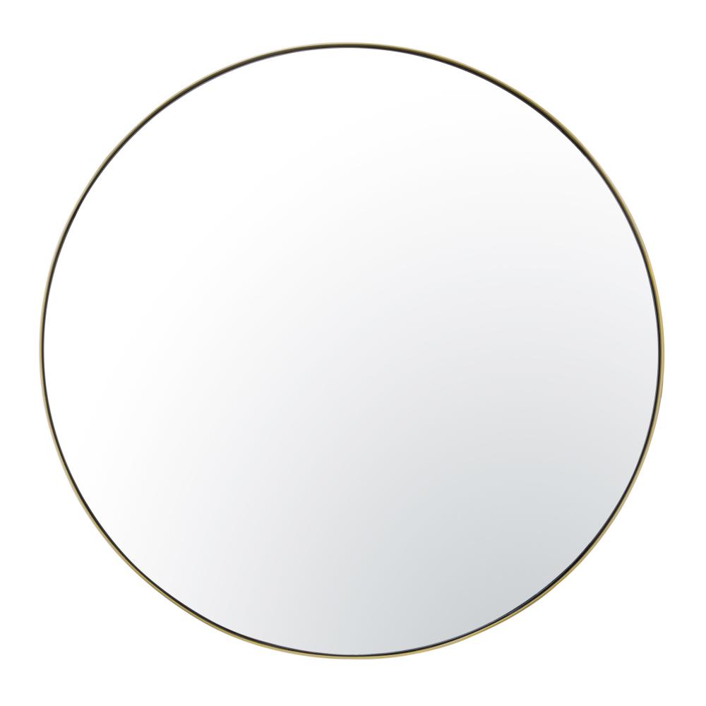 Tablet 40-in Round Wall Mirror - Gold