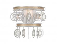  296W01SICM - Charmed 1-Lt Wall Sconce - Silver/Champagne Mist