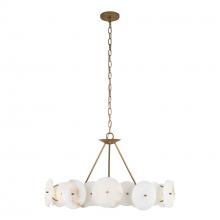  370C06HG - Cosmos 6-Lt Chandelier - Havana Gold