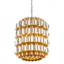 Varaluz 382F06AGGD - Swoon 6-Lt Foyer - Antique Gold/Gold Dust