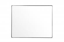  407A02BN - Kye 30x24 Rounded Rectangular Wall Mirror - Brushed Nickel