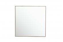 Varaluz 407A04GO - Kye 30x30 Rounded Square Wall Mirror - Gold