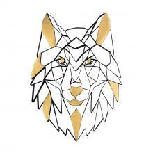 Varaluz 425WA82 - Geometric Animal Kingdom Wolf Wall Art