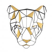 Varaluz 425WA83 - Geometric Animal Kingdom Lion Wall Art