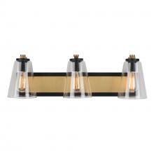  AC11793BB - Treviso Collection 1-Light Sconce, Black & Brass