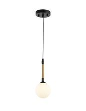  AC11841BK - Capilano Collection 1-Light Pendant Black