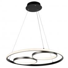  AC6671NB - Gemini 32W LED Pendant Black and Nickel