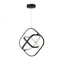  AC6690BK - Sienna 30W LED Square Pendant Black