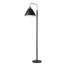 Artcraft SC13327BK - Tote Collection Floor Lamp, Black & Brass