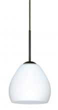  1BT-412207-LED-BR - Besa Bolla LED Pendant Opal Matte Bronze 1x9W LED