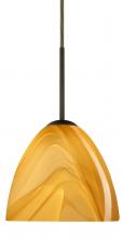  1BT-7572HN-LED-BR - Besa Sasha LED Pendant 1Bt Honey Bronze 1x9W LED