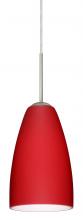  1JC-1511RM-SN - Besa Riva 9 Pendant Satin Nickel Ruby Matte 1x75W Medium Base