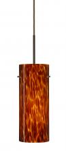  1JC-412318-LED-BR - Besa Stilo 10 LED Pendant Amber Cloud Bronze 1x9W LED