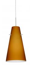  1JC-412480-SN - Besa Cierro Pendant Satin Nickel Amber Matte 1x100W Medium Base