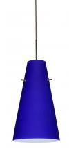  1JC-4124CM-BR - Besa Cierro Pendant Bronze Cobalt Blue Matte 1x100W Medium Base