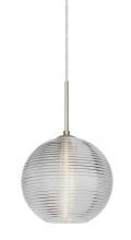  1JC-461600-SN - Besa Kristall 8 Pendant Satin Nickel Clear 1x75W Medium Base