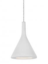  1JC-GALAWH-LED-SN - Besa Gala Pendant, White, Satin Nickel Finish, 1x9W LED