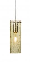  1JC-JUNI10GD-SN - Besa, Juni 10 Cord Pendant, Gold Bubble, Satin Nickel, 1x60W Medium Base