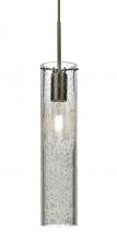  1JC-JUNI16CL-BR - Besa, Juni 16 Cord Pendant, Clear Bubble, Bronze, 1x60W Medium Base