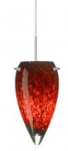  1JT-412541-LED-SN - Besa Juli LED Pendant Garnet Satin Nickel 1x9W LED