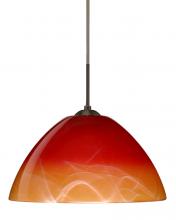  1JT-4201SL-BR - Besa Pendant Tessa Bronze Solare 1x75W Medium Base