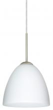  1JT-447007-SN - Besa Vila Pendant Satin Nickel Opal Matte 1x60W Medium Base