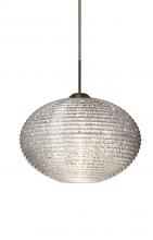  1JT-4912GL-LED-BR - Besa Pendant Pape 10 Bronze Glitter 1x9W LED