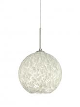  1JT-COCO819-LED-SN - Besa Coco 8 Pendant, Carrera, Satin Nickel Finish, 1x9W LED