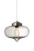  1JT-MIRACL-EDIL-SN - Besa Mira Pendant Satin Nickel Clear 1x4W LED Filament