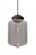  1JT-OLINSM-BR - Besa Olin Pendant Bronze Smoke 1x60W Medium Base T10